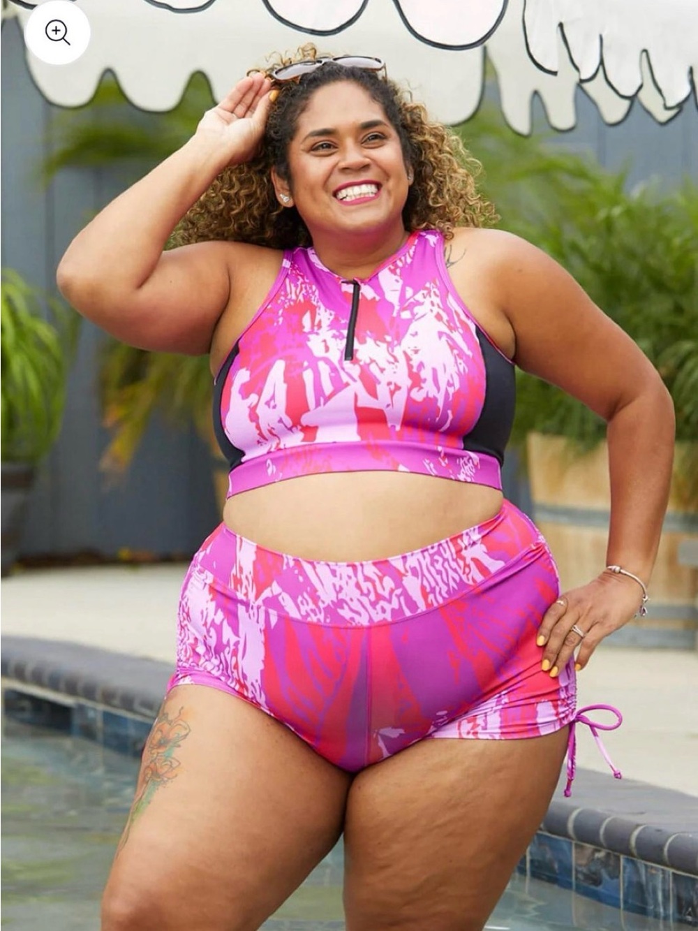 Super Fit Hero Swim Booty Short and Bikini Top